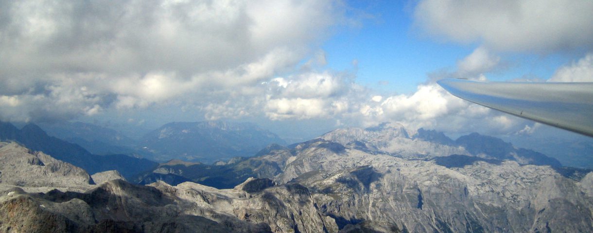Segelflugzeug Alpenflug